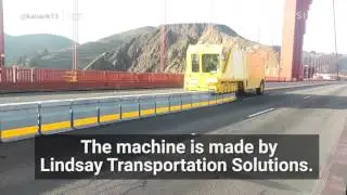 Road Zipper Moving Road Barrier