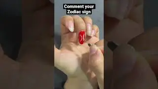 Zodiac sign nail art | Comment your Zodiac #nailart #zodiacsigns #zodiac #rednails #commentbelow