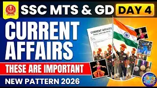 SSC MTS & GD 2026 | Day 4: Current Affairs in Telugu | Most Important GK & Awards | New Pattern