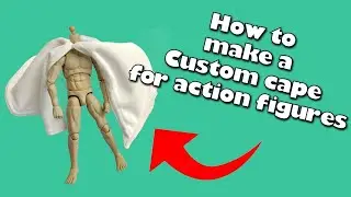 How to make a wired cape for action figures step by step tutorial 