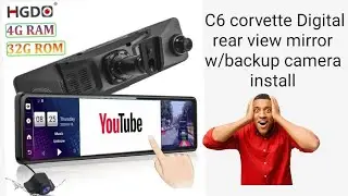 C6 corvette upgraded rear view mirror install