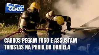Inc&ecirc;ndio de dois ve&iacute;culos assusta moradores e turistas na Praia da Daniela
