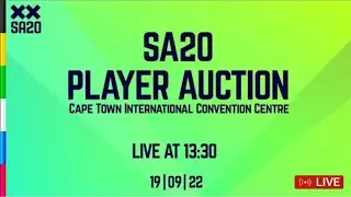 SA T20 League auction | Watch The Live