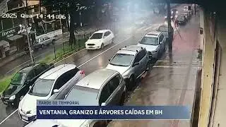 Temporal com granizo atinge Belo Horizonte e deixa prejuízos em diversos pontos da cidade