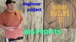 Beginner project,  big profit! Hanging plant shelf.