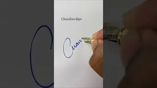 How to sign Letter C Signature | C Sign | Chandan Signature | Satish Calligraphy #satishcalligraphy