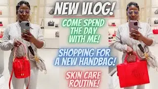 DAILY VLOG: SKIN CARE ROUTINE | HANDBAG SHOPPING AT MARC JACOBS| HOUSTON GALLERIA #marquitalvluxury