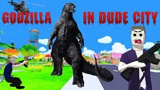 Godzilla in Dude Theft Wars City...