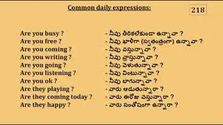Daily conversations - 218