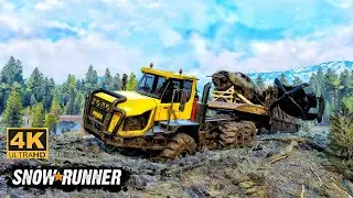 Hans AT320 Puma Offroad Truck Towing a Plane on Mudding Road In SnowRunner Season 15 #snowrunner