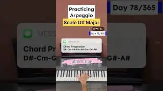 Day 78/365 | D# Major Right Hand 1-3-5-8 Arpeggios Pattern | Piano Journey | Habil Ali | #pianobyHB