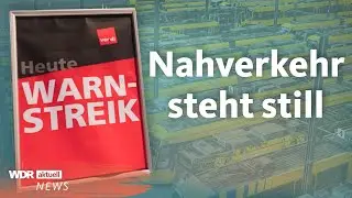 Bus und Bahn stehen still: So l&auml;uft der &Ouml;PNV-Streik von Verdi | WDR aktuell