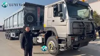 3 Axles rear dump semi trailers#trailermanufacturer 