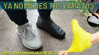 PROTECTORES IMPERMEABLES PARA CALZADO 👟 Protectores de silicón para zapatos EVITA MOJARTE 🌧️