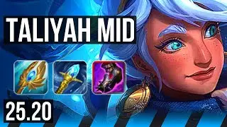 TALIYAH vs HWEI (MID) | Legendary, 500+ games | EUW Master | 25.20