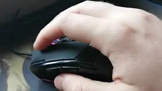 Скрипучая мышь Redragon Sniper, тест кликов и касания.