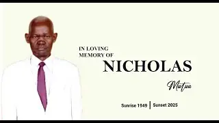 BURIAL LIVESTREAM OF THE LATE NICHOLAS MUSYOKI MUTUA