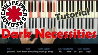 Como tocar Dark Necessities de Red Hot Chili Peppers en Piano/ Piano Rock Tutorial / MoroMusicPiano