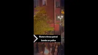 Petrol bombs thrown at police during clashes in Londonderry