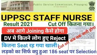 UPPSC STAFF NURSE RESULT 2021,Next Process,uppsc staff nurse final result,Uppsc staff nurse cut off