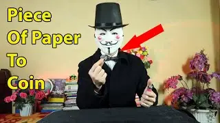 MTR 16 - Piece Of Paper To Coin | 5 Coin Magic Tricks Revealed
