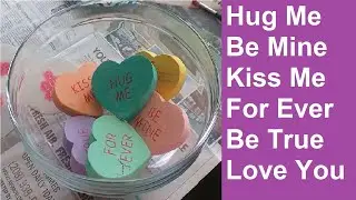 Valentines Day Wood Craft Project: How to make wood conversation hearts