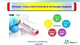 Функції і роль електролітів в організмі людини