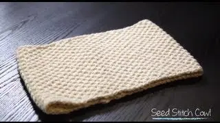 Knit Seed Stitch Cowl (with free pattern) | 1 Hour Project Knitting Tutorial with Stefanie Japel