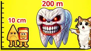 ITALIAN BRAINROT HEIGHT COMPARISON Х [Part 2] + Weight Original Voice Indonesian Brainrot Size