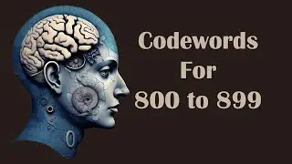 Unit #800 Poetic Mnemonic Numbers Peg System Codewords