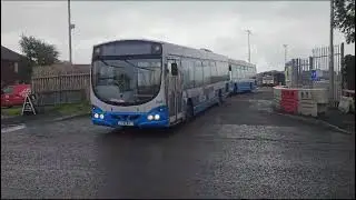 SCANIA SOLAR bus Translink Ulsterbus Foyle & Translink Ulsterbus 2411 & 819 departing from Pennyburn