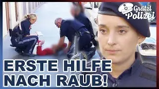 Jede Sekunde z&auml;hlt: Steffi & Erwin leisten Erste Hilfe nach Raubversuch | Gr&auml;tzlpolizei | ATV