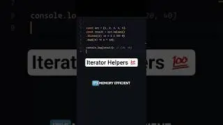 The JS Feature I’m Most Excited About 🚀 Iterator Helpers 