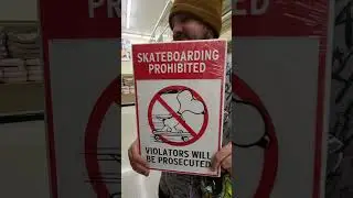 Snoopy Skateboarding Metal Sign $10.79 - Peanuts Snoopy Cartoon Character - Skateboarding Prohibited