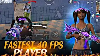 Fastest 40 Fps Player! 🥷 1V4 Clutches In ULTIMATE ROYALE | BGMI!🔱