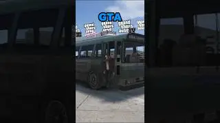 Jumping Out of a Moving Bus In GTA Games  #gta #gta5 #gaming