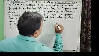 @CBSE Previous Year Questions-Solutions 2025, Physics Current Electricity Class 12th