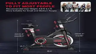 DMASUN Magnetic Resistance/Brake Pad Exercise Bike, Indoor Cycling Bike Stationary,