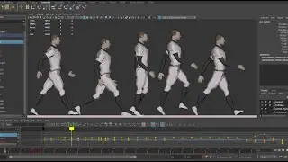 Maya Character Walk Run and Jump Cycle Animation