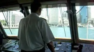 Manly Ferry coming into Circular Quay - View From Brige