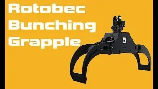 Rotobec Bunching Grapple Loading Logs onto Truck