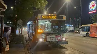 CTA Bus Ride 53 Pulaski From Chicago To Pulaski Orange Line CTA New Flyer D40LF 2008 #1917