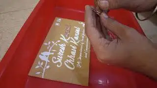 CO2 Laser Machine Acrylic Name Plate Making
