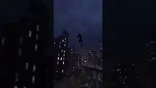 Smooth web swinging during a stormy night            #SpiderMan #SpiderManPS5 #SpiderMan2PS5 #Marvel