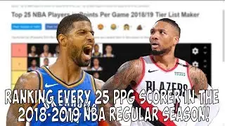 RANKING THE 25 PPG NBA PLAYERS FROM THE 2018-2019 SEASON!