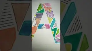 Letter calligraphy | simple art | by Aisha arts calligraphy #short #love #youtube #aisha