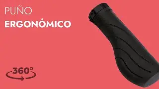 ▶︎ PU&Ntilde;O ERGON&Oacute;MICO PARA BICICLETA EN NEGRO | ELTIN CYCLING
