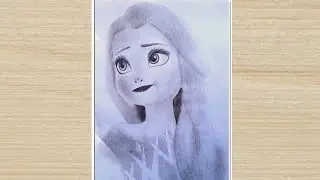 How to draw Disney Princess Elsa || Disney Princess Drawing  || Pencil Sketch