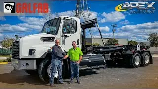 Custom CNG Galfab AFOR Series Roll Off Truck Built by Apex Equipment!