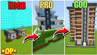 Noob vs Pro Build Battle 😱 | Redstone Hack vs House vs Hotel in Minecraft Hindi
